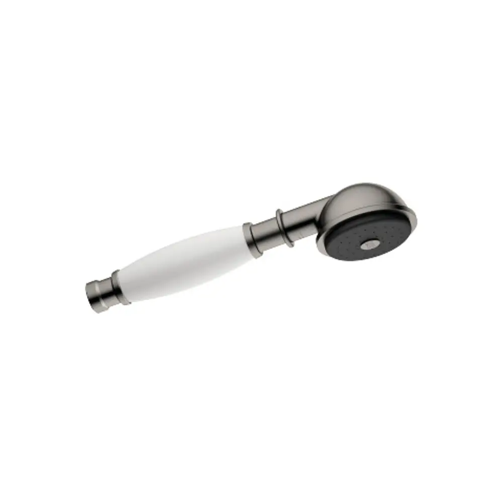 DORNBRACHT Metall-Handbrause mit Porzellangriff (weiß) MADISON 28002970FF0010 Dark Platinum gebürstet(DF red.), 28002970-990010 Galeriebild 1